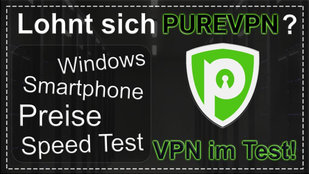 PureVPN Test 2021 - Beitragsbild mit Logo